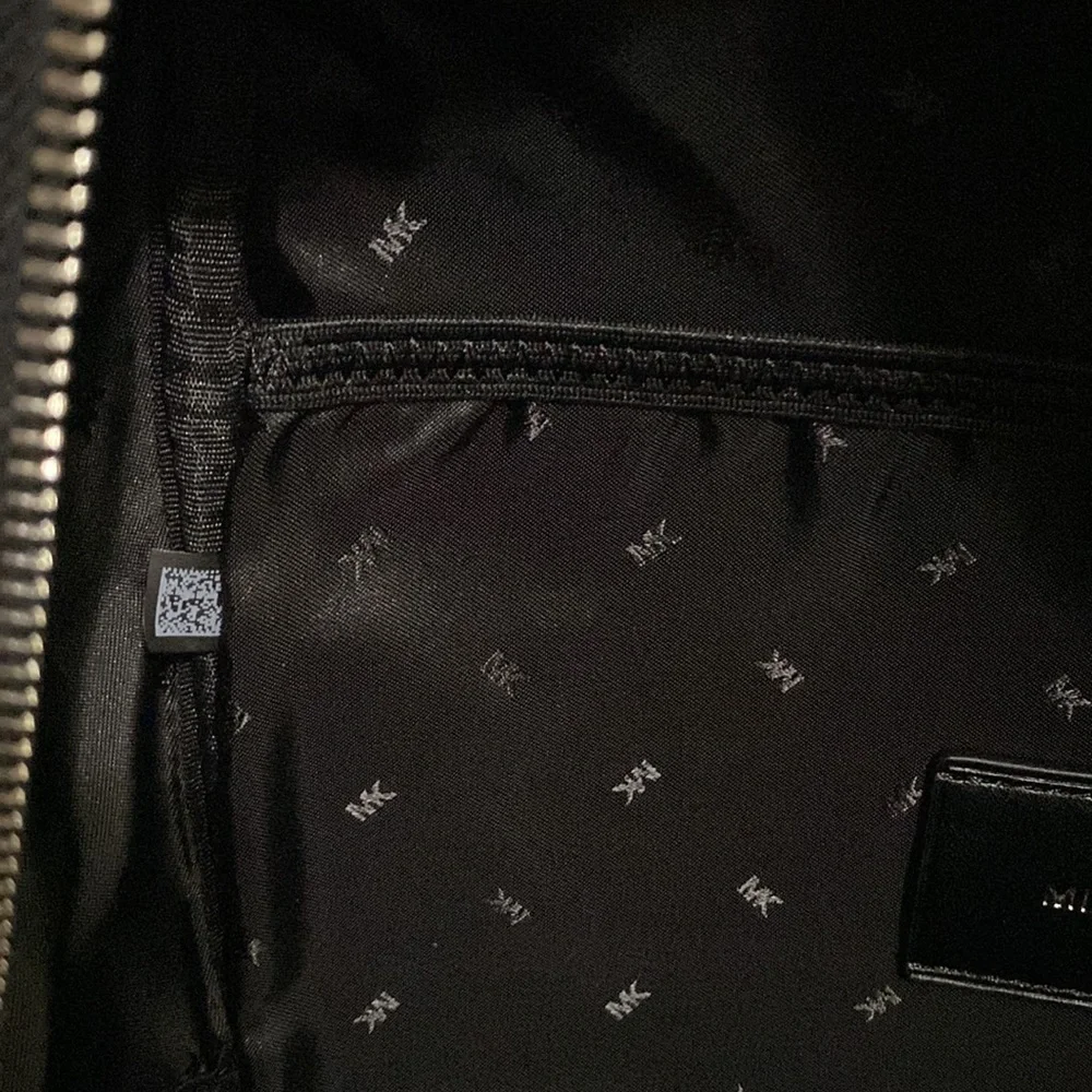 Men’s Michael Kors Store Cooper Large Backpack MK Monogram Dark Blue Color NWT - Picture 10 of 12
